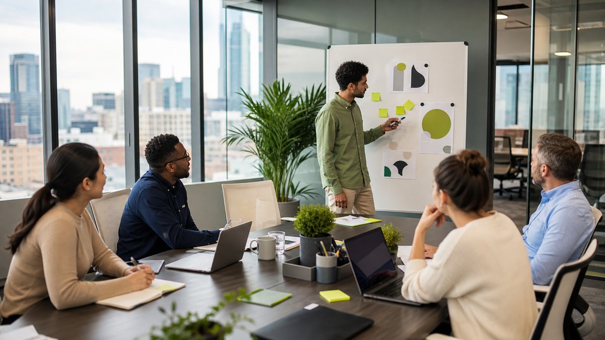 Modern meeting room for strategy and brainstorming sessions