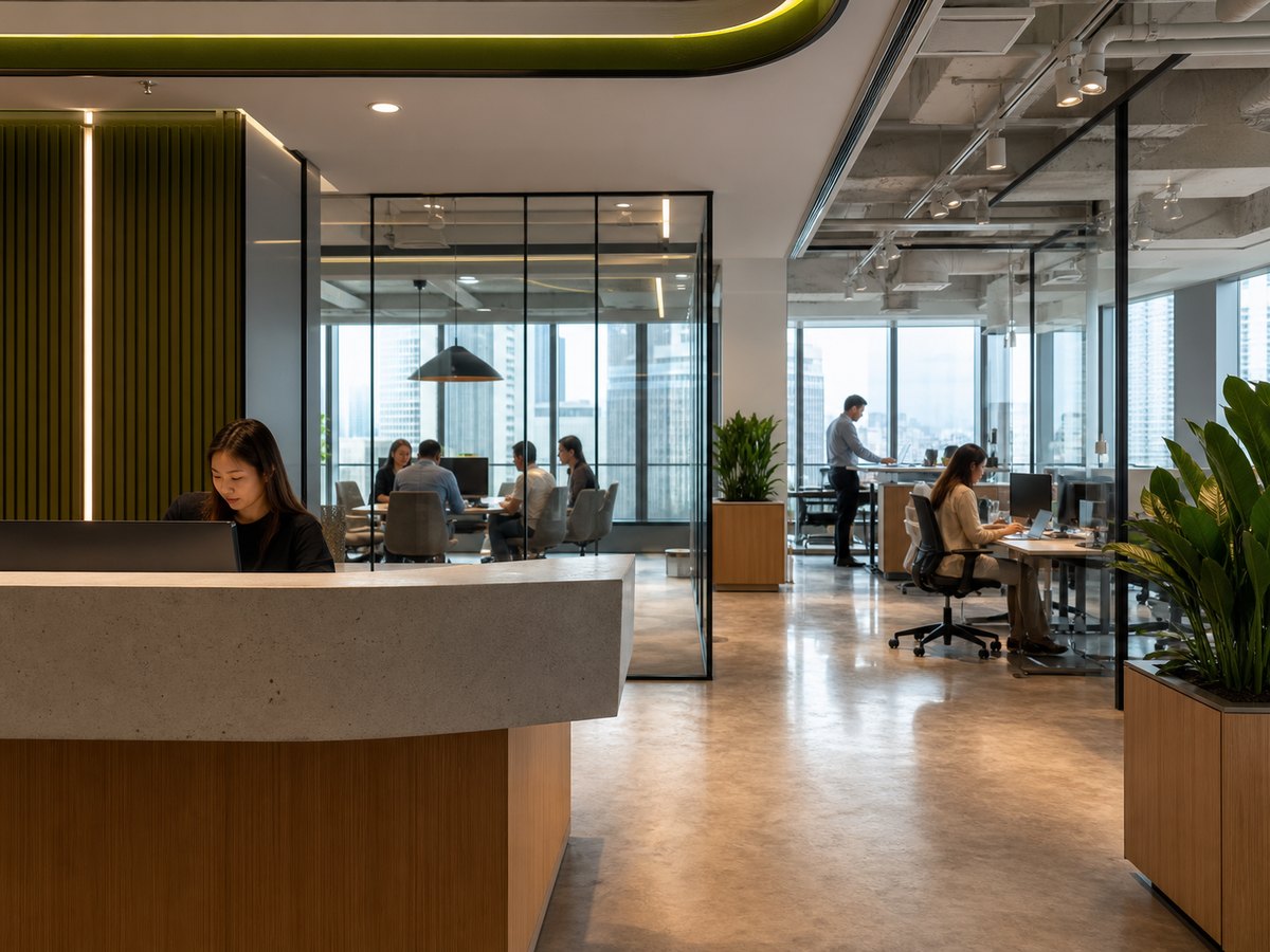 Modern SeaSeek office reception and workspace